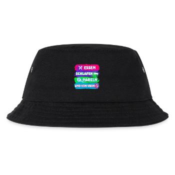Padel Spieler Freizeit Padelspiel Statement Sport - Kinder Bucket Hat - Schwarz - Vorne