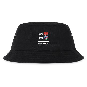 Namibia and Switzerland 100% Genial Flag - Kids’ Bucket Hat - black - Front