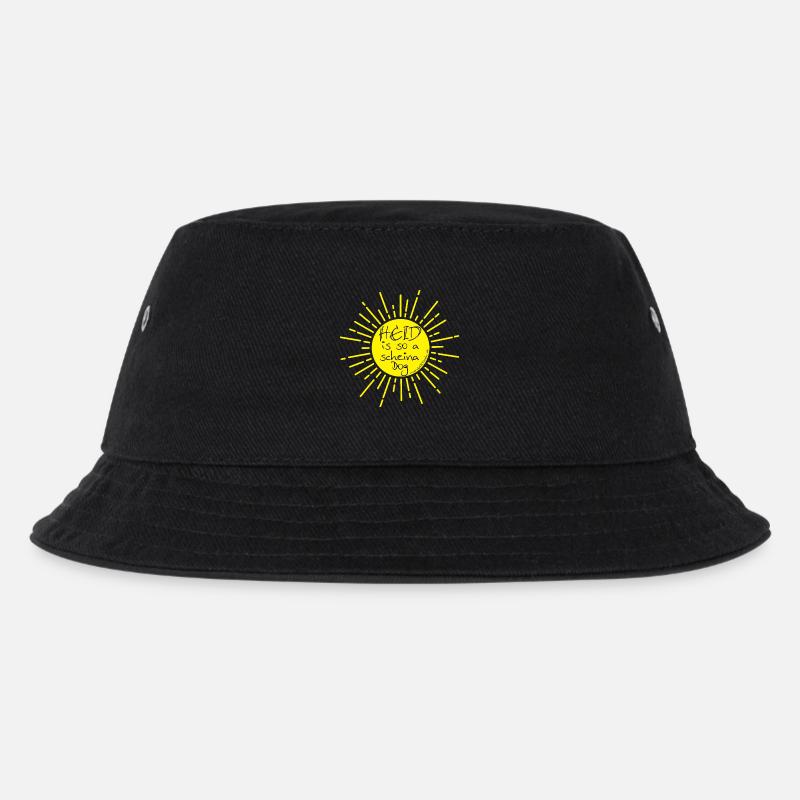 heid is so a scheina dog-heute ist ein schöner Tag - Kinder Bucket Hat - Schwarz