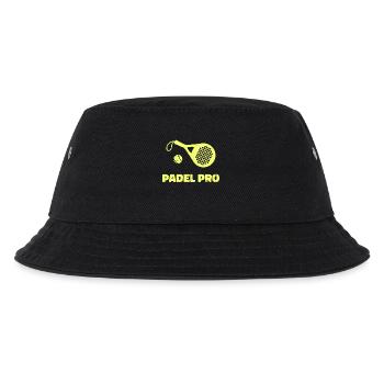 Padel-Tennis Spieler Schläger Bälle Sport Spruch - Kinder Bucket Hat - Schwarz - Vorne