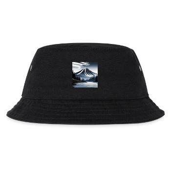 Vulkanlandschaft - Kinder Bucket Hat - Schwarz - Vorne
