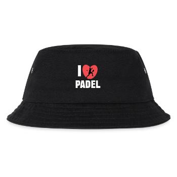 Heart Player Training J’adore la déclaration de padel - Bob Enfant - noir - Devant