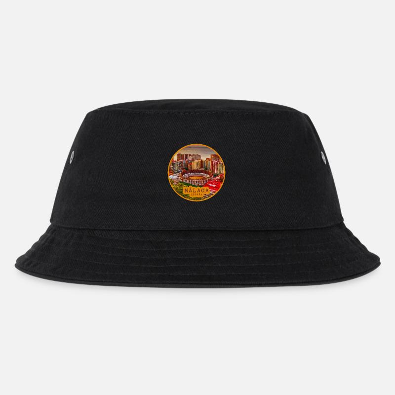Malaga Bullring Panorama - Kinder Bucket Hat - Schwarz