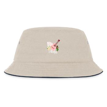 Aloha - Kids’ Bucket Hat - ecru/navy - Front