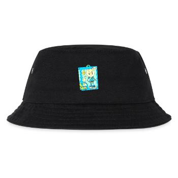 Zwiebel-Actionfigur - Kinder Bucket Hat - Schwarz - Vorne