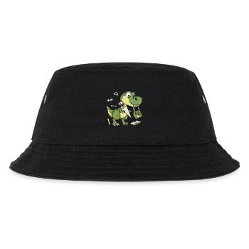 Dinosaurier Schultüte Zuckertüte Schulkind Dino - Kinder Bucket Hat - Schwarz - Vorne