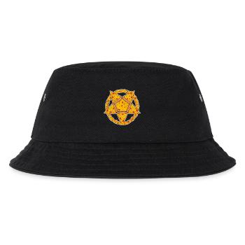 Pentagramm Pizza lustig - Kinder Bucket Hat - Schwarz - Vorne