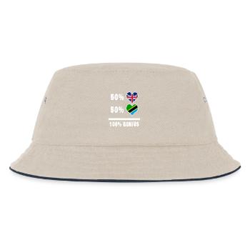Tanzanie et Grande-Bretagne 100% Genius Flag - Bob Enfant - blanc cassé/bleu marine - Devant