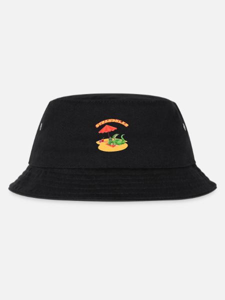 Strandklar Dinosaurier - Kinder Bucket Hat - Schwarz