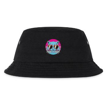 Katze, Katze also, ich liebe Katzen - Kinder Bucket Hat - Schwarz - Vorne