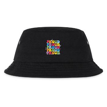 LGBT, Regenbogen, Pride-Monat - Kinder Bucket Hat - Schwarz - Vorne