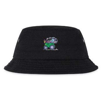 Landmaschinen Statement Ackerbau Bauernhof Traktor - Kinder Bucket Hat - Schwarz - Vorne