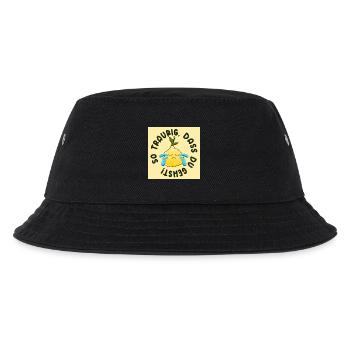 Abschiedsgeschenke - Traurig Sein Sprüche ZITRONE - Kinder Bucket Hat - Schwarz - Vorne