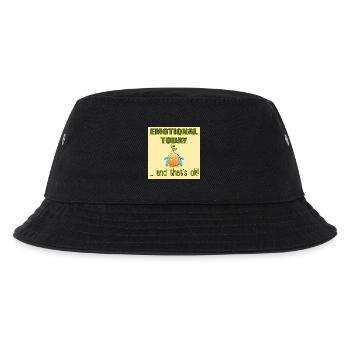Emotionales Heute-Zitat - GEFÜHLE - Orange - Kinder Bucket Hat - Schwarz - Vorne