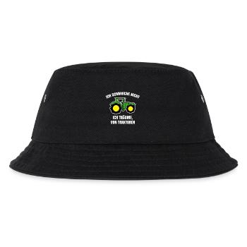 Landmaschinen Fahrzeug Statement Bauernhof Traktor - Kinder Bucket Hat - Schwarz - Vorne