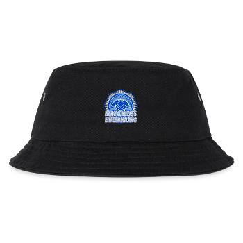 Blau Weiss ein Leben Lang - Kinder Bucket Hat - Schwarz - Vorne