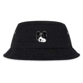 Shorthair Border Collie Herding Dog - Kids’ Bucket Hat - black - Front