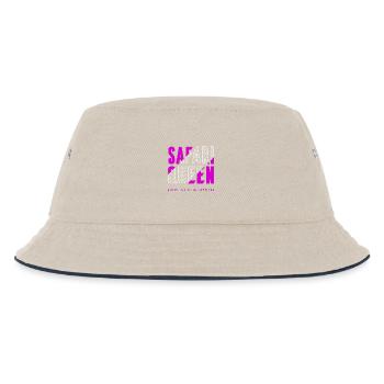 Safari Queen - Kids’ Bucket Hat - ecru/navy - Front