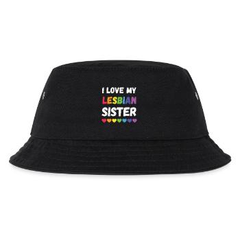 Pride Month LGBTQ - Ich liebe meine lesbische Schwester - Kinder Bucket Hat - Schwarz - Vorne