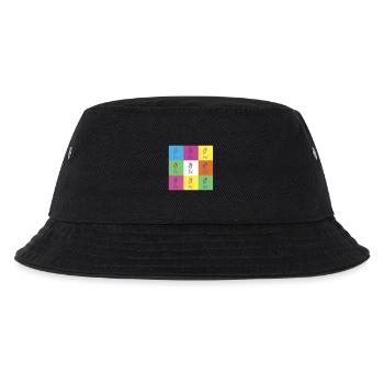 Mikrofon Design - Kinder Bucket Hat - Schwarz - Vorne