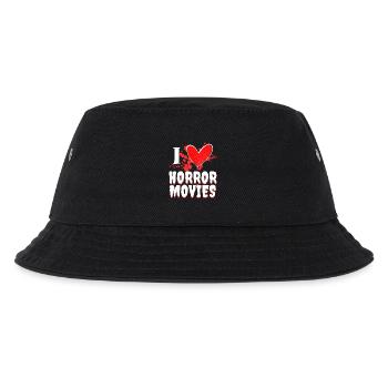 I Love Movies Statement Heart Movie Night Movies - Kids’ Bucket Hat - black - Front