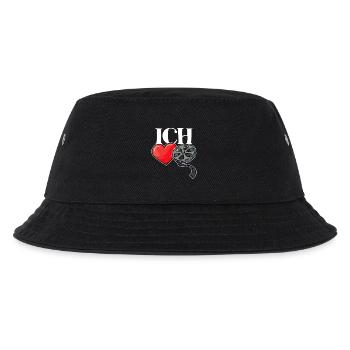 Herz Statement Ich Liebe Movies Film Schauen Kino - Kinder Bucket Hat - Schwarz - Vorne