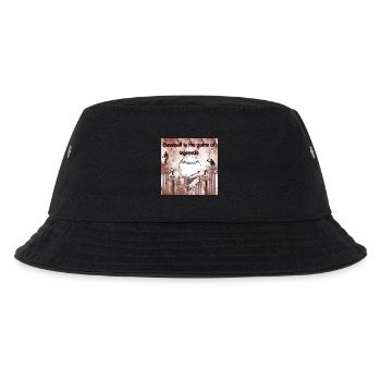 Legendäre Baseball-Illustration mit Säulenmotiv - Kinder Bucket Hat - Schwarz - Vorne