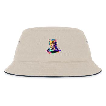 Chaton DJ - Arc-en-ciel 2 - Bob Enfant - blanc cassé/bleu marine - Devant