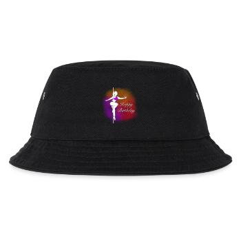 Pole Dance Birthday Farbverlauf Illustration - Kinder Bucket Hat - Schwarz - Vorne
