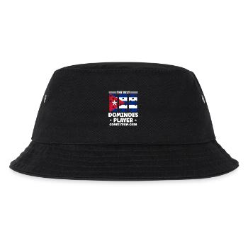 Domino Spiel Design - Kinder Bucket Hat - Schwarz - Vorne