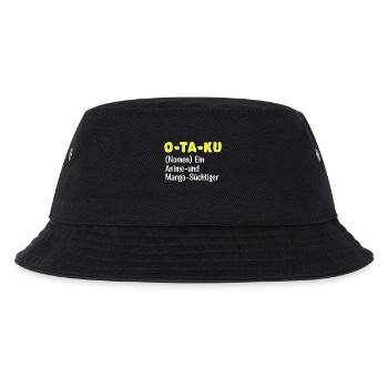 Manga Statement Anime Otaku Mangastyle Trickfilm - Kinder Bucket Hat - Schwarz - Vorne