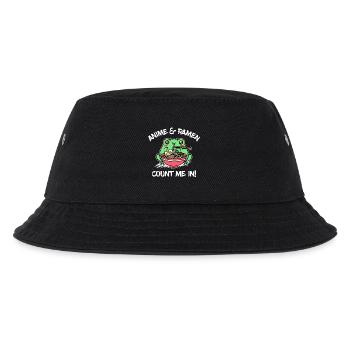 Anime Ramen Japan Statement Zeichentrick Comic - Kinder Bucket Hat - Schwarz - Vorne