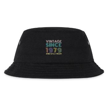 1979 Vintage - Kinder Bucket Hat - Schwarz - Vorne