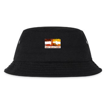 Tiere Statement Haustiere Kuscheltier Hund - Kinder Bucket Hat - Schwarz - Vorne