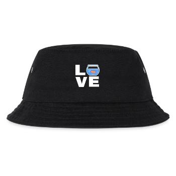 Haustiere Goldfisch Spruch Kuscheltier Aquarium - Kinder Bucket Hat - Schwarz - Vorne