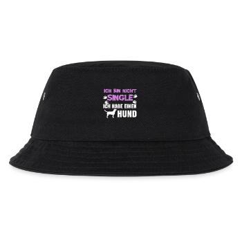 Lieblingstier Hund Statement Kuscheltier Haustiere - Kinder Bucket Hat - Schwarz - Vorne