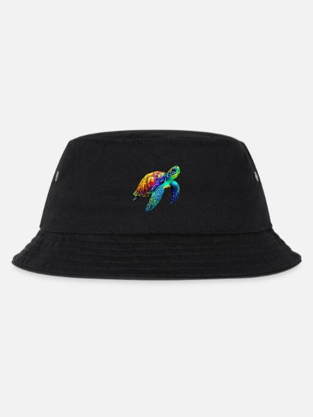 Meeresschildkröte - Kinder Bucket Hat - Schwarz