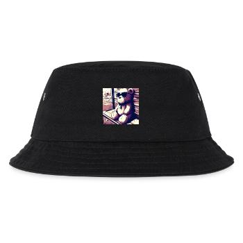 Teddy Manga II - Kinder Bucket Hat - Schwarz - Vorne