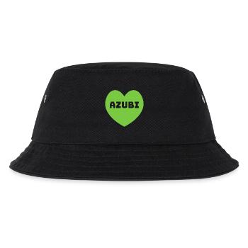 Herz Azubi gruen - Kinder Bucket Hat - Schwarz - Vorne