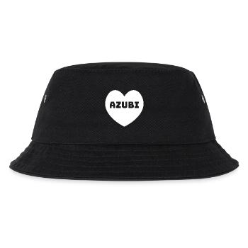 Herz Azubi weiss - Kinder Bucket Hat - Schwarz - Vorne