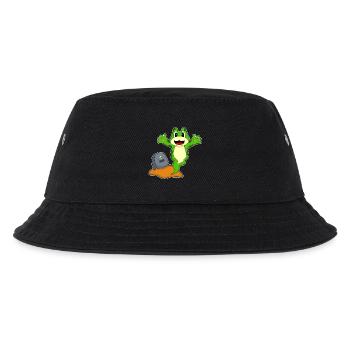 Frosch Halloween Grabstein - Kinder Bucket Hat - Schwarz - Vorne