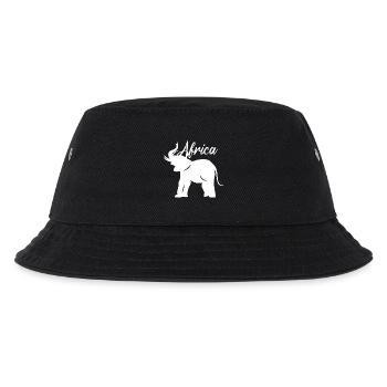 Africa Elephant Elephant Continent Icon Graphic - Kids’ Bucket Hat - black - Front