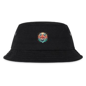 Foxy Retro Sunset - Kinder Bucket Hat - Schwarz - Vorne
