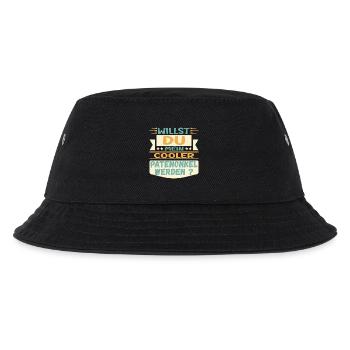 PATENONKEL WERDEN - ONKEL TAUFE PATE - Kinder Bucket Hat - Schwarz - Vorne