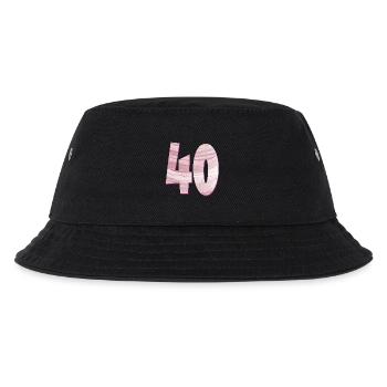 NUMBER 40 FORTY - FORTY YEARS BIRTHDAY - Kids’ Bucket Hat - black - Front
