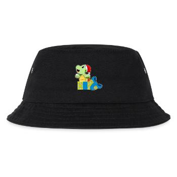 Schildkröte Weihnachten Pakete - Kinder Bucket Hat - Schwarz - Vorne
