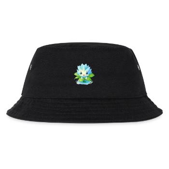 Mâle Kawaii sur nénuphar – Motif bleu - Bob Enfant - noir - Devant