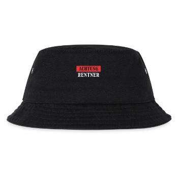 Rentner Senior Ruhestand Statement Pensionär - Kinder Bucket Hat - Schwarz - Vorne