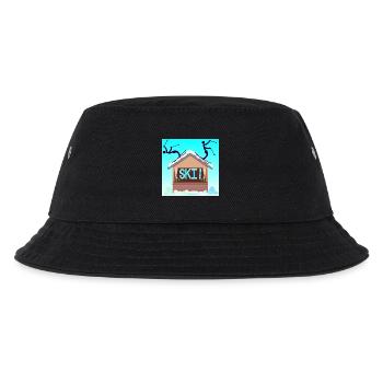 SKIANFÄNGER SKIFAHREN WINTERURLAUB - Kinder Bucket Hat - Schwarz - Vorne