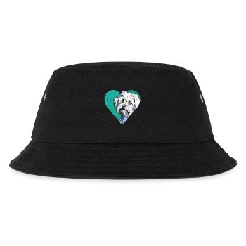 Malteser Portrait - Kinder Bucket Hat - Schwarz - Vorne